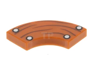 LEGO Tile 2 x 2 Round Corner with Nails and Wood…