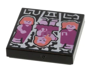 LEGO Tile 2 x 2 with Groove with BeatBit Album Cover…