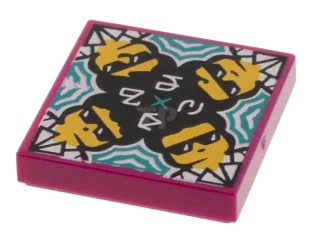 LEGO Tile 2 x 2 with Groove with BeatBit Album Cover…