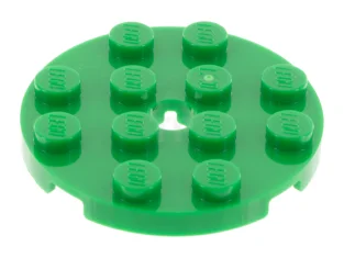 LEGO Placa, redonda 4 x 4 con agujero
