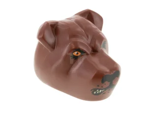 LEGO Testa di cane con bocca ringhiosa (Fluffy)