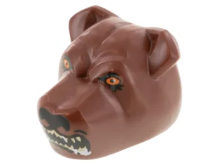 LEGO Testa di cane con bocca ringhiante con motivo in schiuma…
