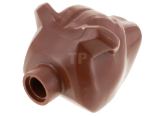 LEGO Dog Head with Mouth with Drool Pattern (Fluffy)