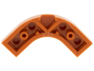 LEGO Plate 3 x 3 Round Corner with 2 x 2…