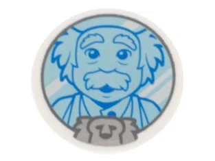 LEGO Road Sign 2 x 2 Round with Clip with Metallic…