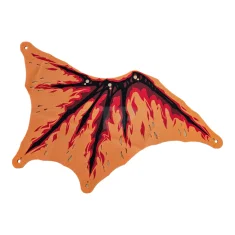 LEGO Dragon Wing, Right with Bones and Flames Pattern (Cloth)