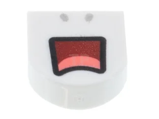 LEGO Tile 1 x 1 Half Circle with Mouth and Tongue…