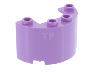 LEGO Cylinder Half 2 x 4 x 2 with 1 x…