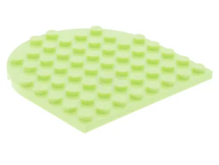 LEGO Plate, Round 8 x 8 Rounded End