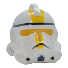 LEGO Minifigure, Headgear Helmet SW Clone Trooper Ep.3 Pattern with Yellow…