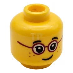 LEGO Kopf-Minifigur mit Brille und Sommersprossen-Muster