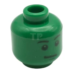 LEGO Tête de figurine avec sourcils arrière et motif de fossette…