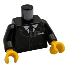 LEGO Torso (complete) with Suit Jacket Pattern