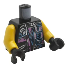 LEGO Torso (complete) Minifig with Ninjago Pattern