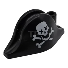 LEGO Minifigure, Headgear Hat, Pirate Bicorne with Skull with X Eyes…