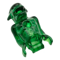 LEGO Oberkörper/Kopf Marsmensch mit Brustloch, marmoriertes Glow-In-Dark-Muster