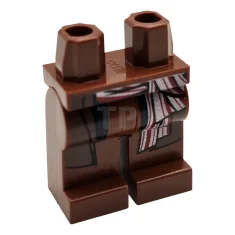 LEGO Legs Minifig with Coattails and Sash Pattern