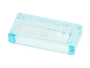 LEGO Tegel 1 x 2 met toetsenbord en crosspatroon