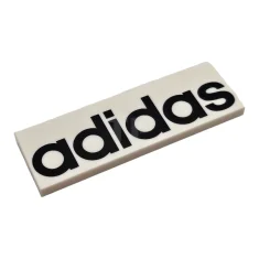 LEGO Tile 2 x 6 with 'adidas' Pattern