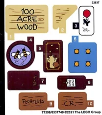 LEGO Sticker for Set 21326 - Sheet 1