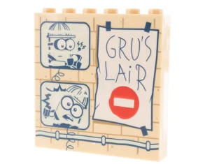 LEGO Panel 1 x 6 x 5 with Basement Wall of…