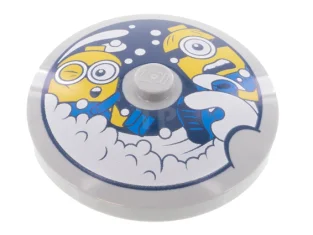 LEGO Dish 4 x 4 Inverted with Minions Pattern