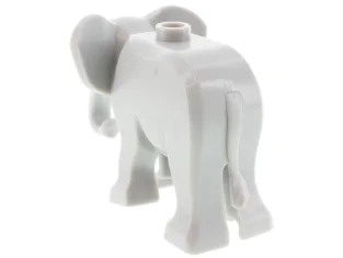 LEGO Olifant, baby met zwarte ogen en witte pupillen