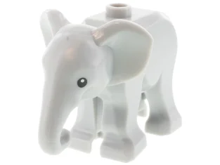 LEGO Olifant, baby met zwarte ogen en witte pupillen