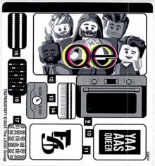 LEGO Sticker for Set 10291 - Sheet 1