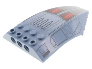 LEGO Windscreen 10 x 6 x 2 Curved with SW Bad…