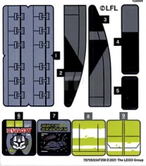 LEGO Sticker for Set 75314