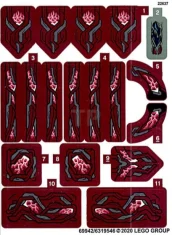 LEGO Aufkleber für Set 76155