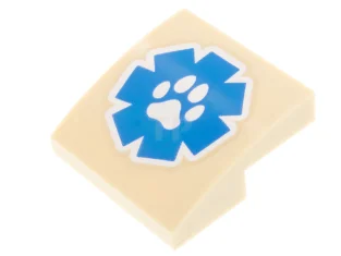 LEGO Pendenza 2 x 2 x 2/3 curvo con motivo a…