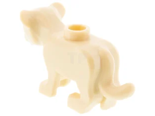 LEGO Leeuw Baby Welpje met Zwarte Ogen, Welgat Neus en Witte…