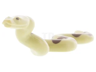 LEGO Slang, groot met opgeheven kop met zwarte ogen en donkerbruine…