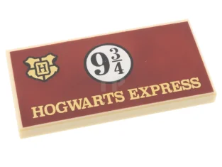 LEGO Carreau 2 x 4 avec "HOGWARTS EXPRESS" et "9 3/4".