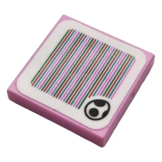 LEGO Tile 2 x 2 with Super Mario Scanner Code -…