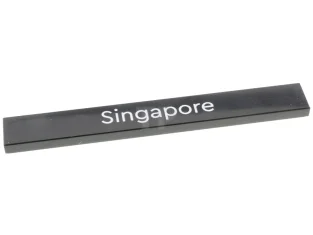 LEGO Tile 1 x 8 with 'Singapore' Pattern