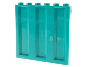 LEGO Paneel 1 x 6 x 5 Gegolfd