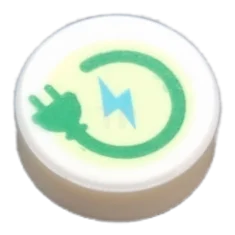 LEGO Carreau 1 x 1 rond avec motif de prise de…