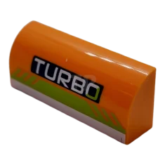 LEGO Pendenza 1 x 4 x 1 1/3 Curvo con motivo…