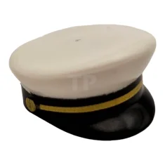 LEGO Minifigure, Headgear Cap, Captain with Black Visor and Gold Braid…