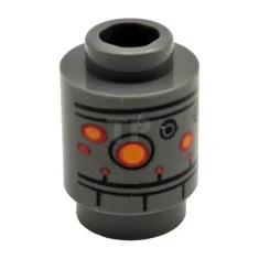 LEGO Brick 1 x 1 Round with SW IG-88 Head Pattern,…