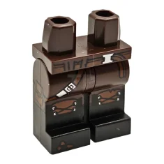 LEGO Legs Minifig with Boots, Belt and Strap Pattern