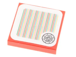 LEGO Fliese 2 x 2 mit Super Mario Scanner Code -…