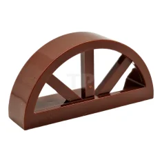 LEGO Venster 1 x 4 x 1 2/3 met geribbelde, afgeronde…