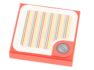 LEGO Tile 2 x 2 with Super Mario Scanner Code -…