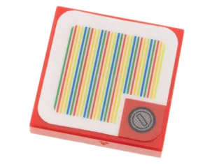 LEGO Tile 2 x 2 with Super Mario Scanner Code -…