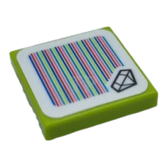 LEGO Baldosa 2 x 2 con código escáner Super Mario -…