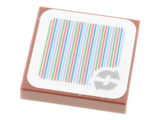 LEGO Tile 2 x 2 with Super Mario Scanner Code -…